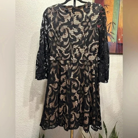 Jessica Howard black lace dress size 6 - Picture 2 of 9